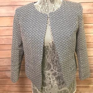 Blue patterned blazer